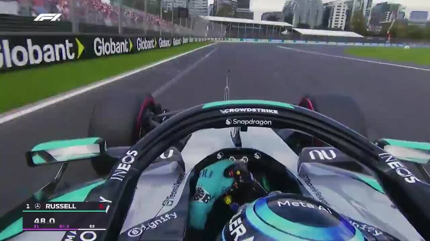 ONBOARD: George Russell’s Pirelli Pole Position Award lap at the Australian Grand Prix