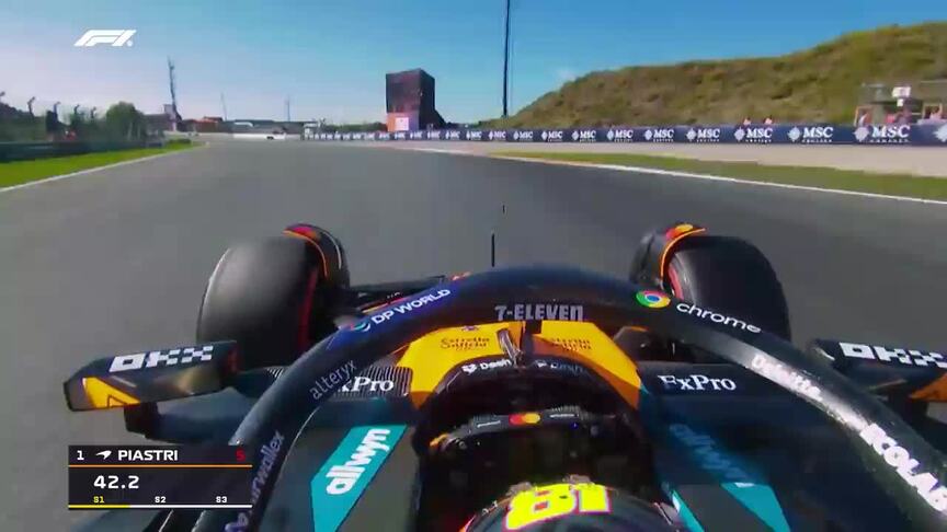 ONBOARD: Oscar Piastri’s 2025 Pirelli Pole Position Award lap at the Dutch Grand Prix