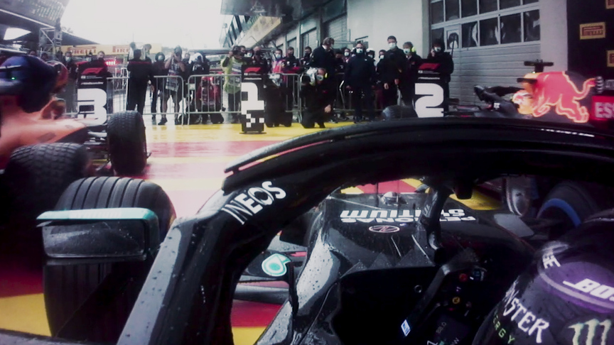 WATCH: Hamilton and Verstappen's nail-biting fight for pole