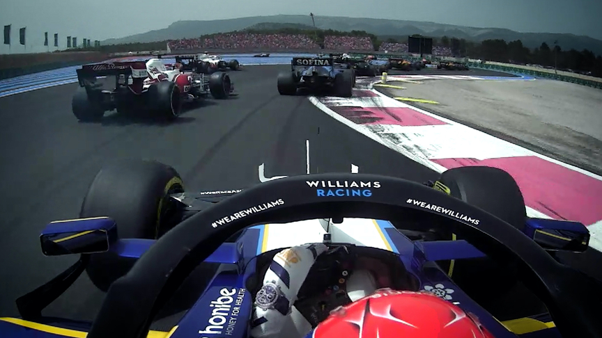 2021 French Grand Prix: First lap onboards