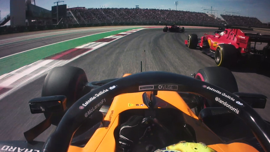 Onboard with Lando Norris for awesome double pass