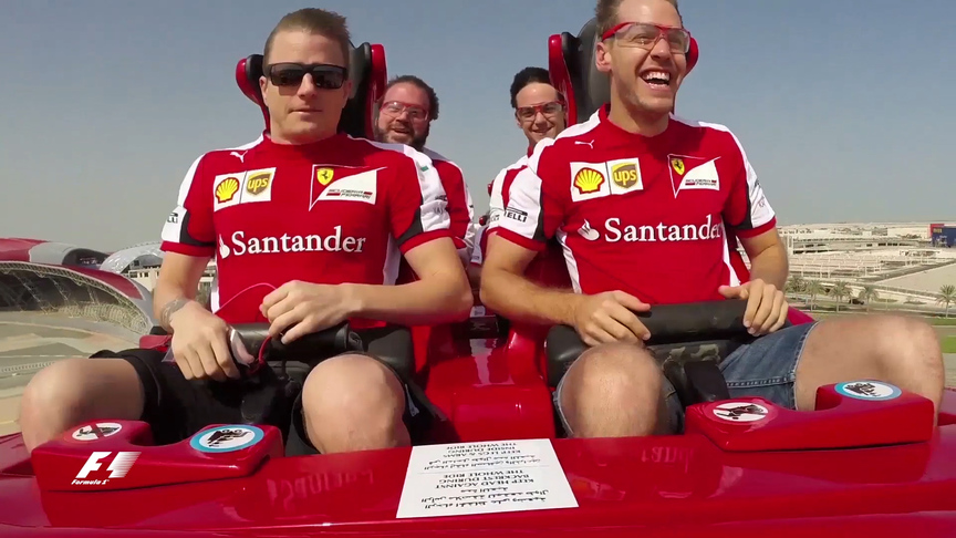 Seb and Kimi versus the world's fastest roller coaster