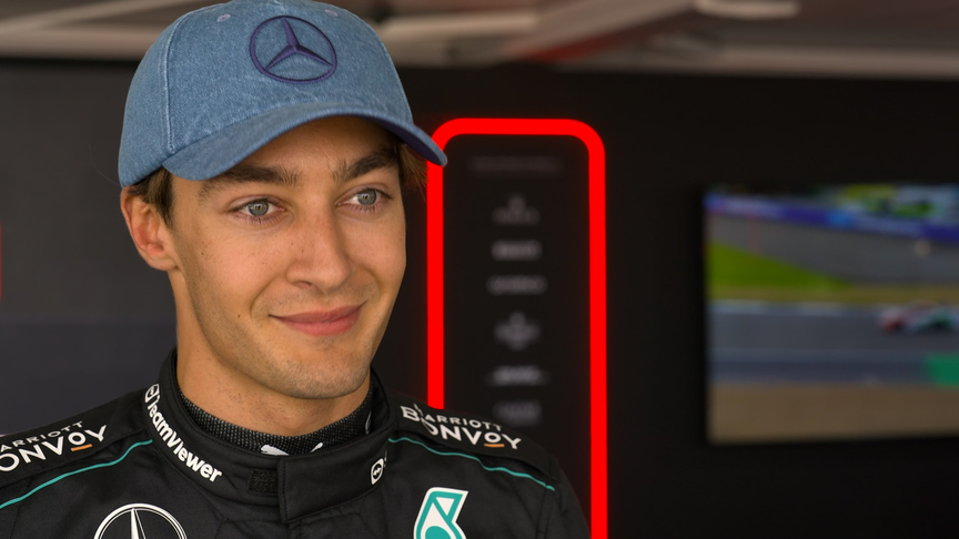 ‘Absolutely awesome!’ – Russell beaming after taking pole at his home race