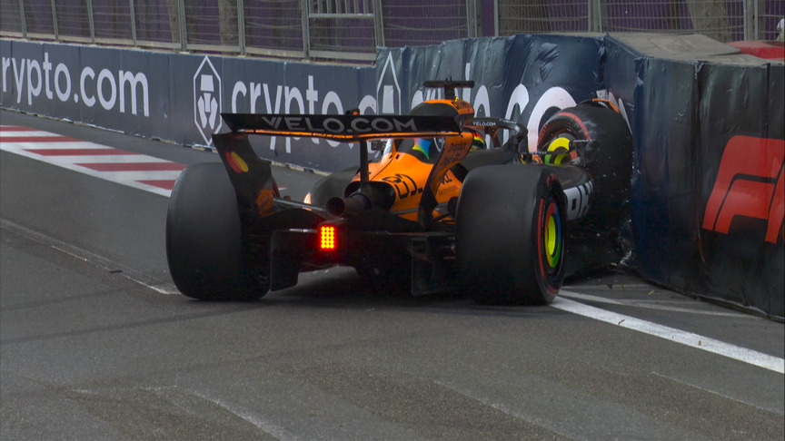 Every red flag from Baku Qualifying