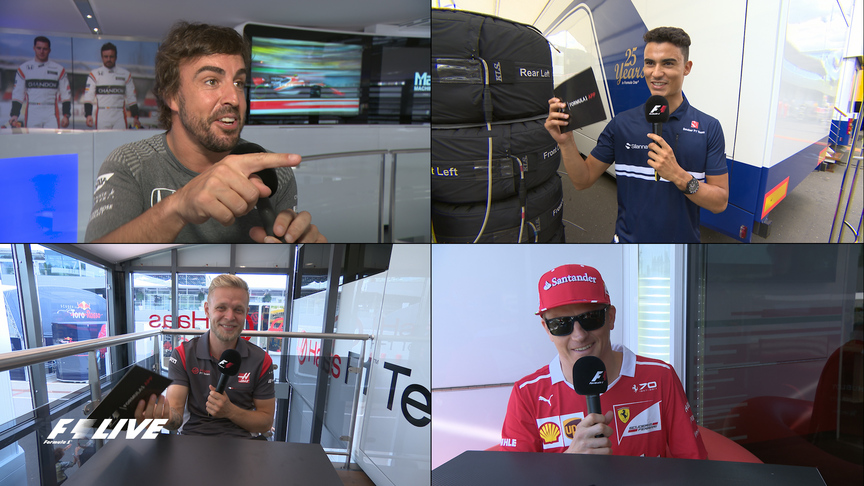F1 Live: Drivers practice their London lingo
