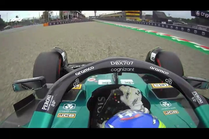 2023 Spanish GP Qualifying: Host of drivers caught out by slippery track in Q1 before red flag