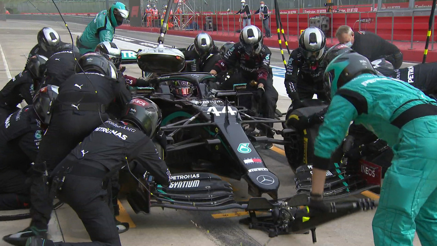 2020 Emilia Romagna Grand Prix: Hamilton takes race lead under Virtual Safety Car