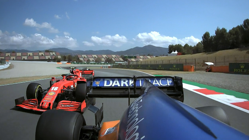 Spanish Grand Prix: Norris and Leclerc's brilliant wheel-to-wheel battle