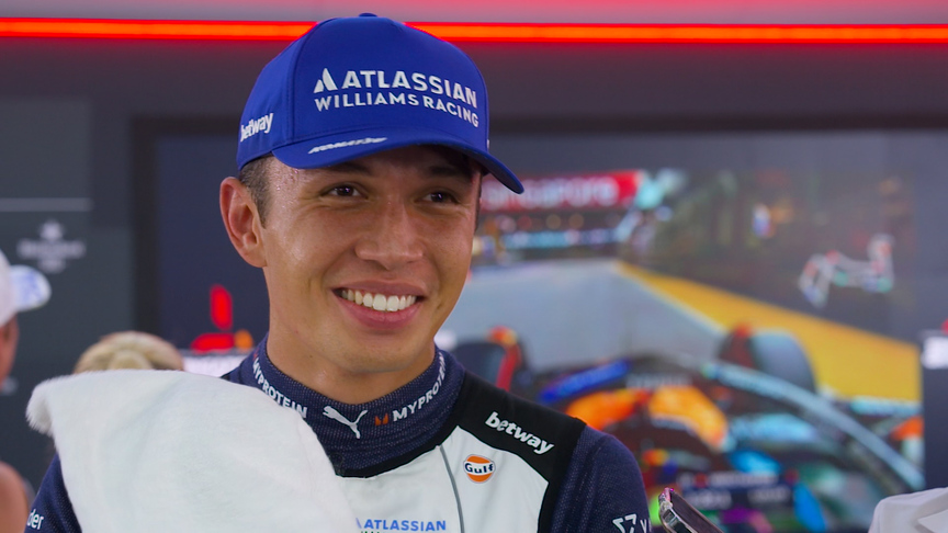 Albon hoping for rain after Q2 knockout in Singapore