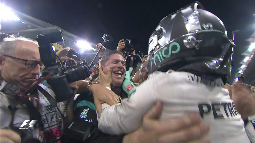 The moment Nico Rosberg won the 2016 World Championship