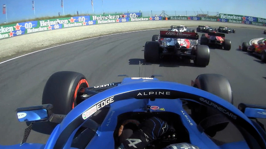 ONBOARD: Alonso’s brilliant race start at Dutch Grand Prix
