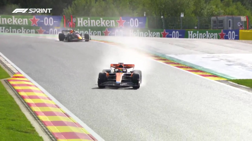 2023 Belgian GP Sprint: Piastri takes the lead after early pit stop at Spa