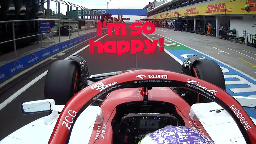 2022 Hungarian GP Qualifying: Zhou Guanyu reacts after missing out on Q3