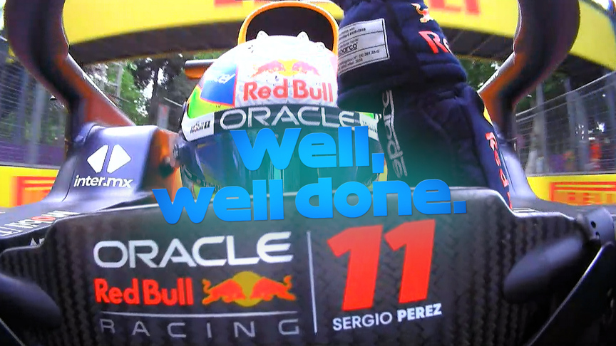 2023 Azerbaijan Grand Prix: Sergio Perez crosses the line in Baku to take his second victory of the season