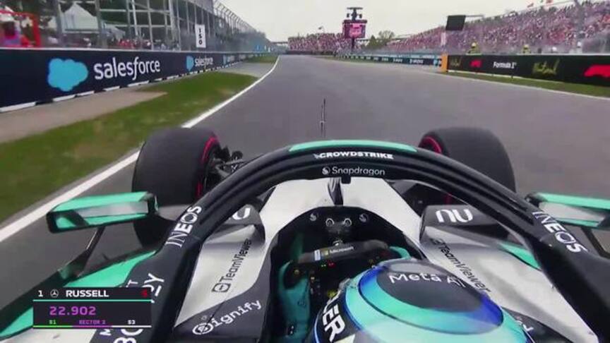 ONBOARD: Russell’s 2026 Pirelli Pole Position Award lap at the Canadian Grand Prix