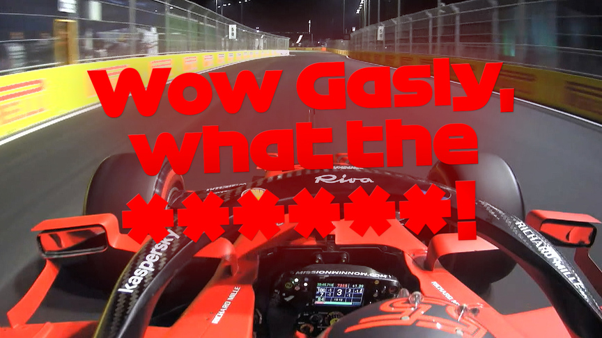 2021 Saudi Arabian GP Qualifying: Sainz almost goes into the back of Gasly