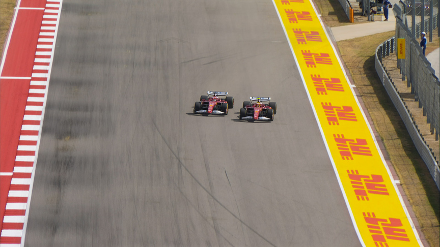 2025 United States GP Sprint: Hamilton passes Leclerc for P4