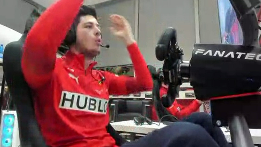 2020 F1 Esports Pro Series: Huge crash flips Tonizza's Ferrari 
