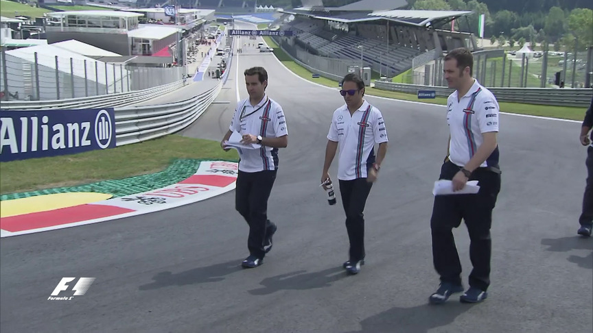 Austria Track Walk with Felipe Massa