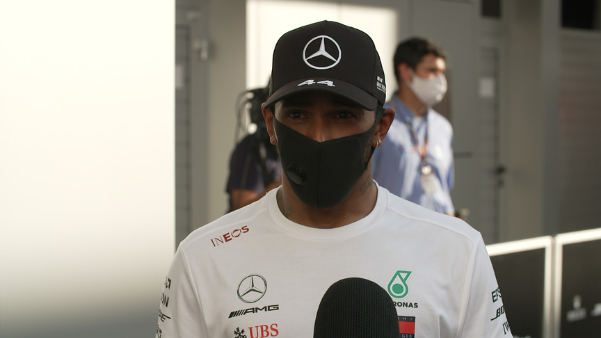 Lewis Hamilton 'grateful to have finished the race' in Russia