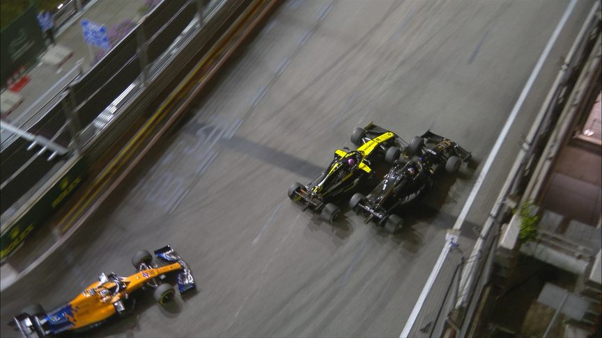 Singapore GP: Aggresive Ricciardo loses 3 places in quick succession