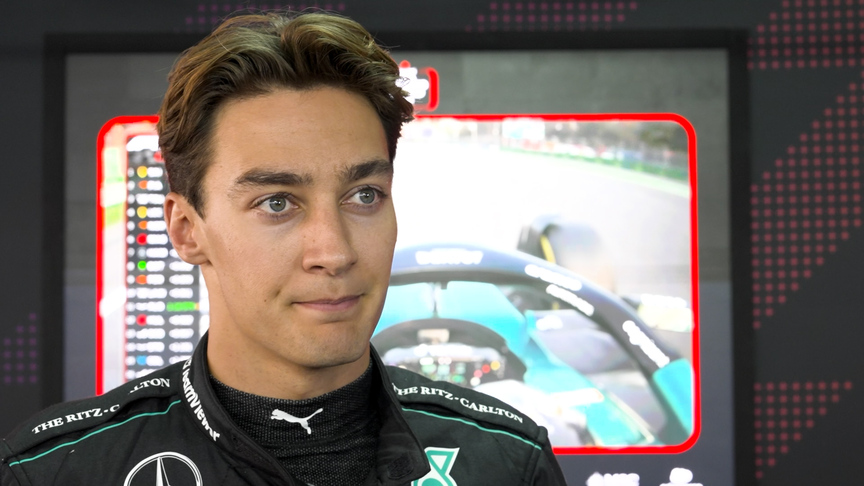 Russell explains what happened with FP2 crash that left him ‘winded’