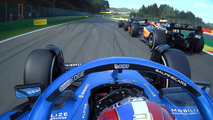 2022 Belgian Grand Prix: Ocon makes stunning double overtake at Spa