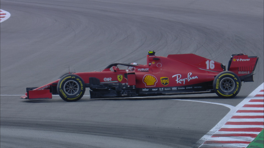 Spanish Grand Prix: Leclerc spins and retires after engine cuts out