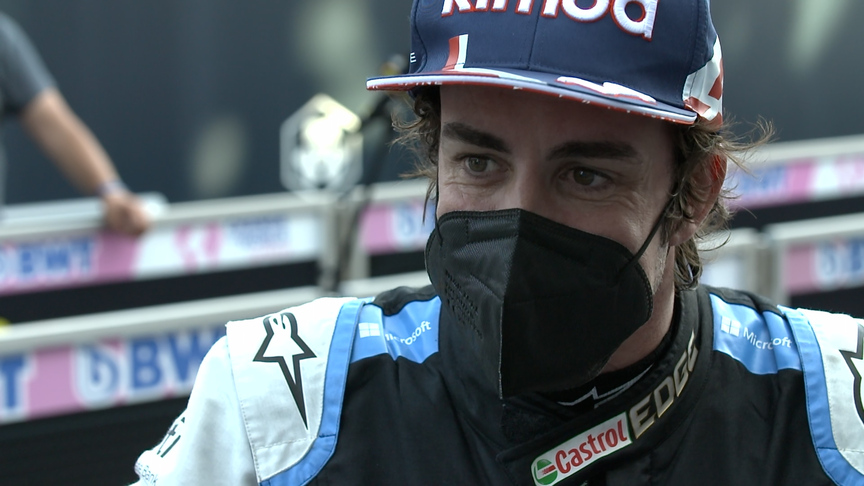 Fernando Alonso: 'I'm happy' with P8 at an 'uncompetitive' circuit for Alpine