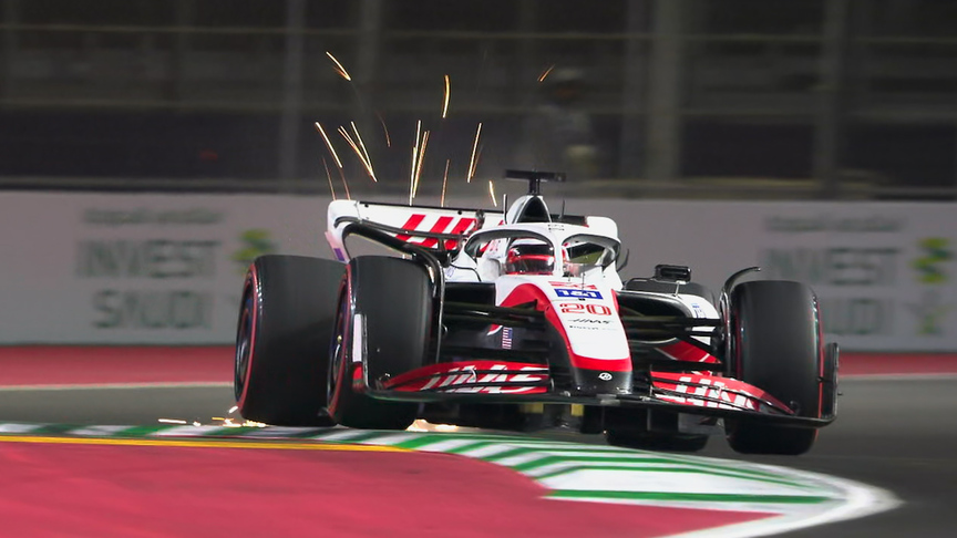 2022 Saudi Arabian GP FP2: Hydraulic failure causes Magnussen’s Haas to switch off