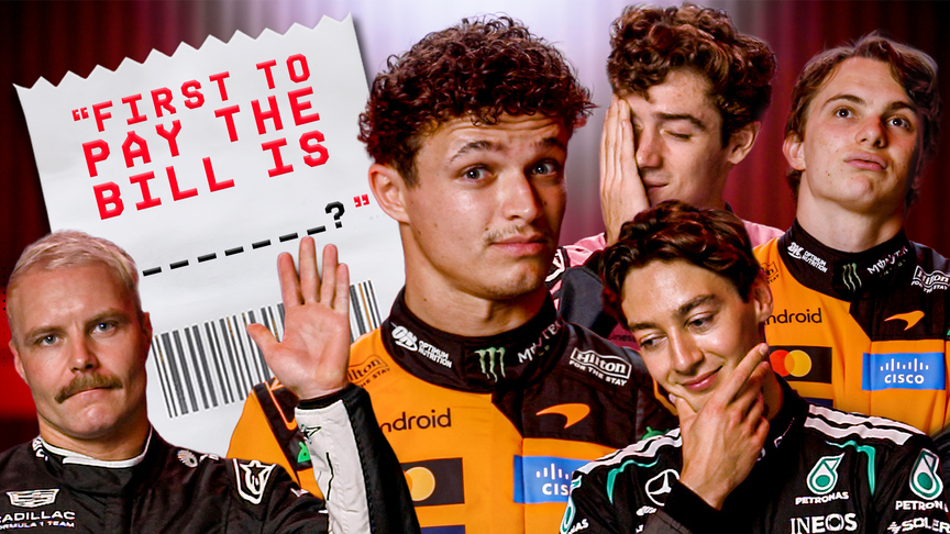 Who is the first to pay the bill? F1 drivers play 'Fill in the Blanks'