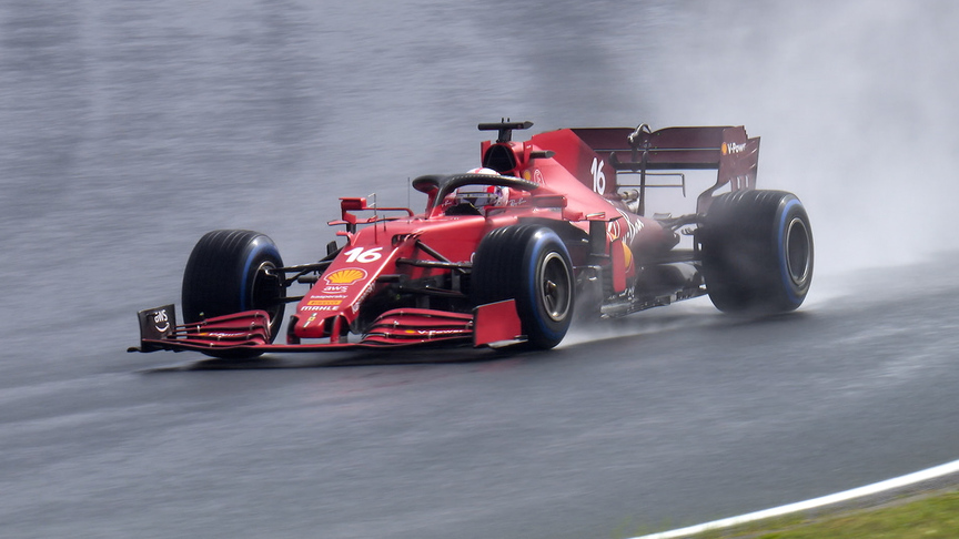 2021 Turkish GP FP3: Charles Leclerc slides in the wet