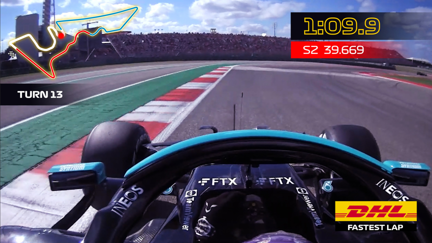 Lewis Hamilton takes DHL Fastest Lap Award at 2021 United States Grand Prix
