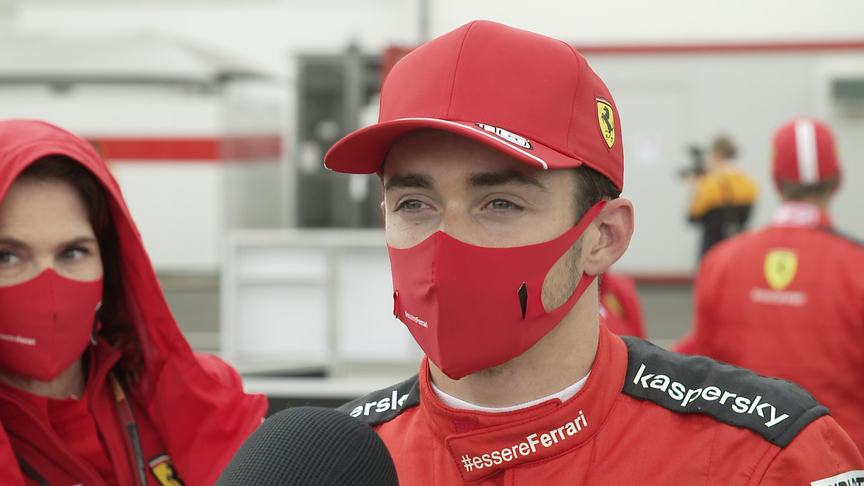 A positive Charles Leclerc feels the race is 'all to play for'