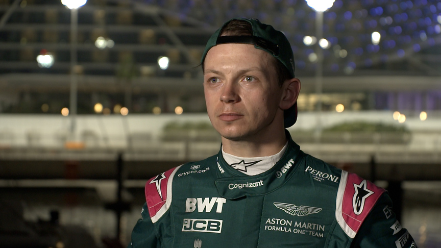 Nick Yelloly enjoyed driving Aston Martin AMR1 in Abu Dhabi testing