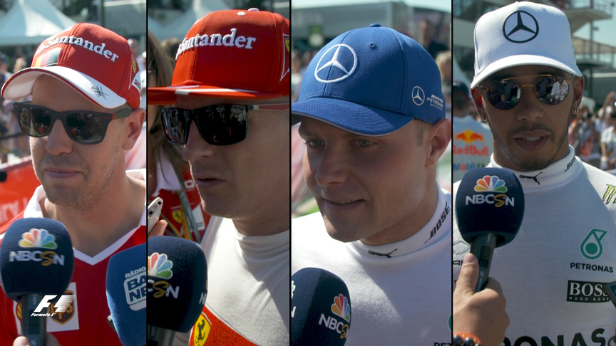 Drivers report back after qualifying in Hungary