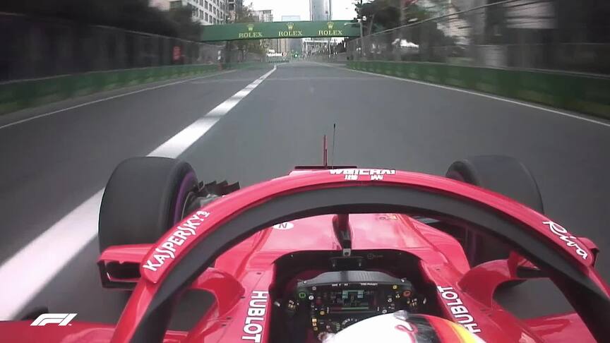 ONBOARD: Sebastian Vettel’s Azerbaijan pole lap