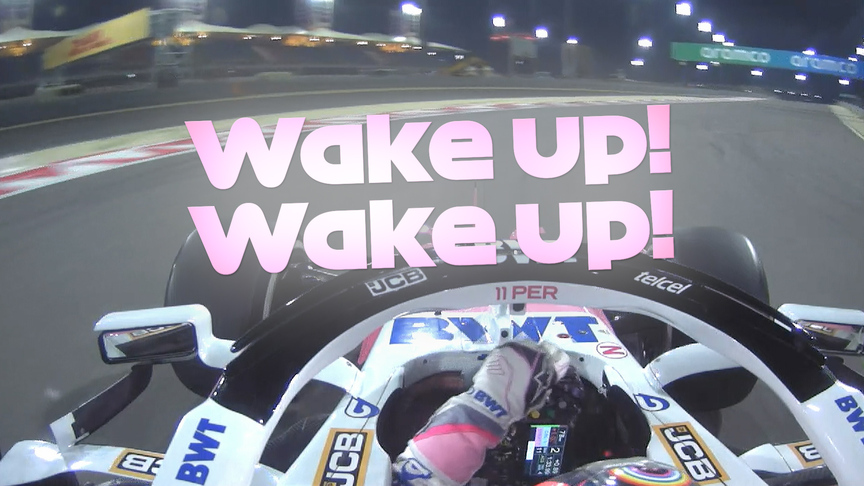 2020 Bahrain Grand Prix: Pérez checks engineer is still awake