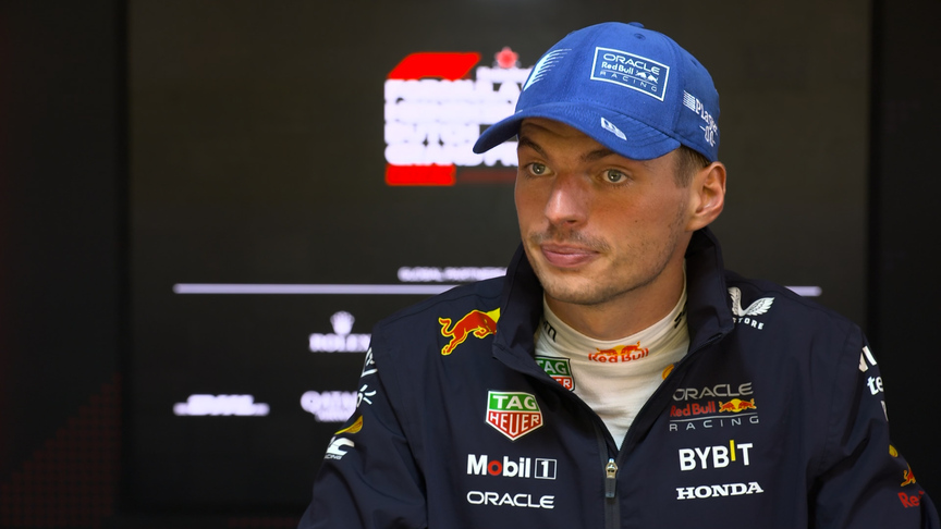 Verstappen 'happy with the front row' despite 'quite a big gap' to Norris