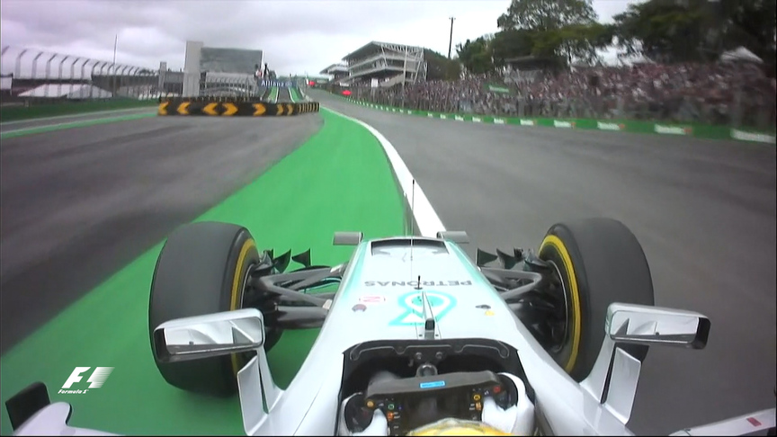 Onboard pole position lap - Lewis Hamilton, Brazil 2016
