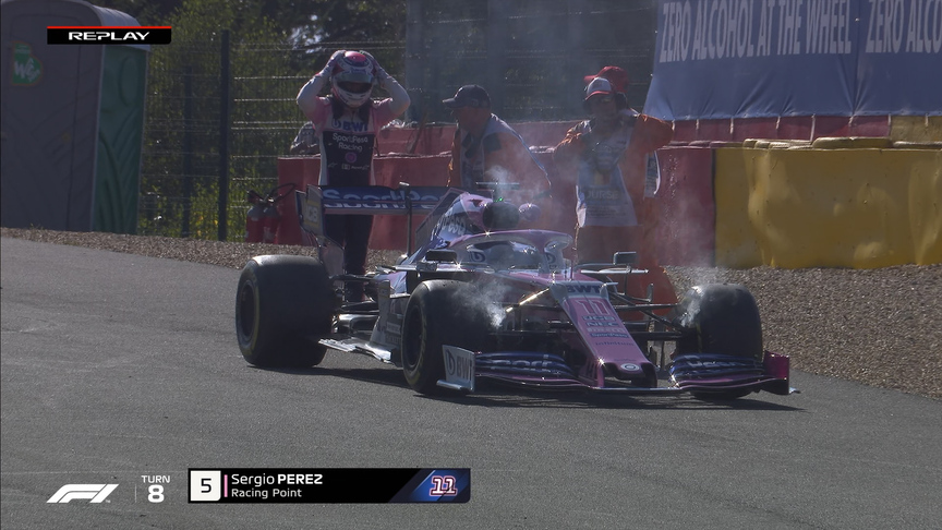 FP2: Perez stoppage causes late Virtual Safety Car