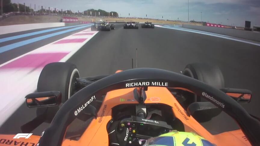 ONBOARD: Lando Norris's dramatic final lap in France