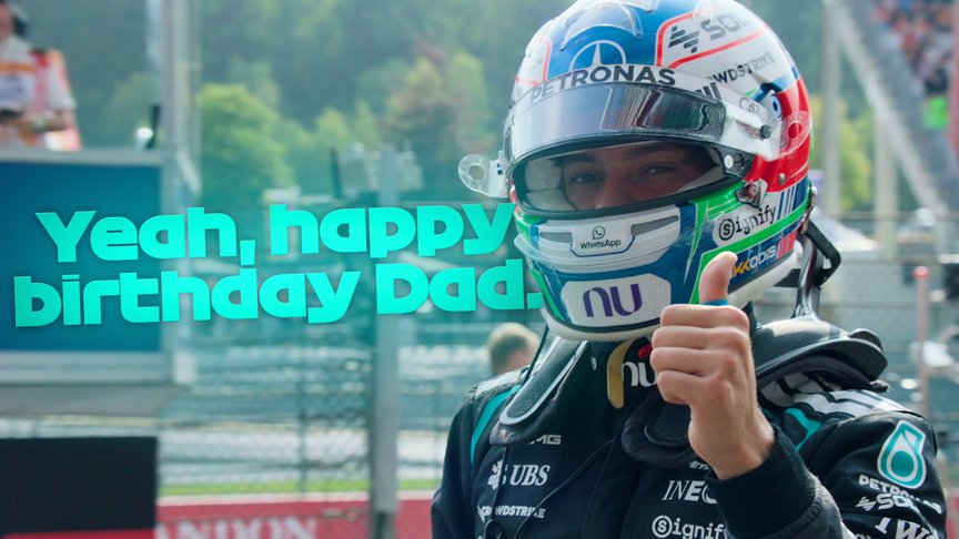 Antonelli wishes Dad 'happy birthday' after securing pole in Belgium