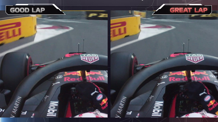 Good vs. Great: Two laps of Azerbaijan with Max Verstappen compared