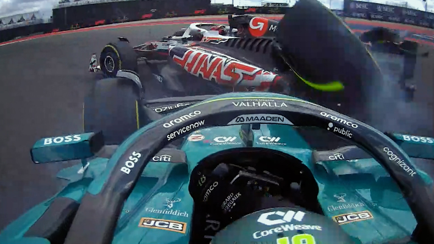 2025 United States GP Sprint: Ocon and Stroll out on Lap 16 after contact at Turn 1
