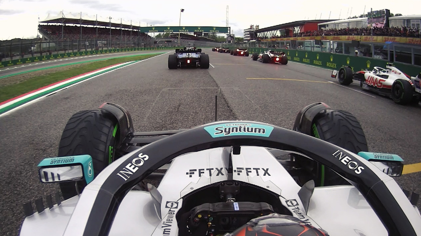  2022 Emilia Romagna Grand Prix: Onboard with George Russell for Imola start