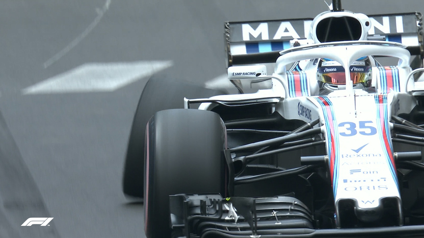 FP1: Sirotkin first to fall foul of Monaco barriers