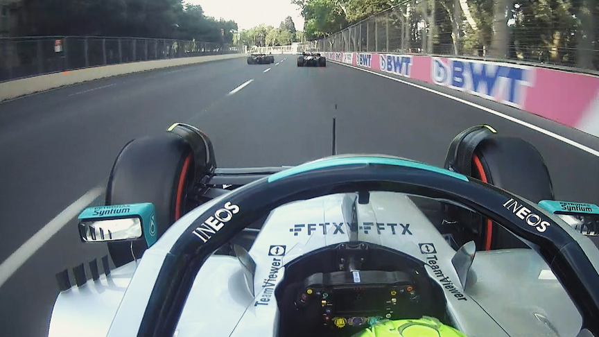 2022 Azerbaijan GP Qualifying: Russell complains about Verstappen during Q1