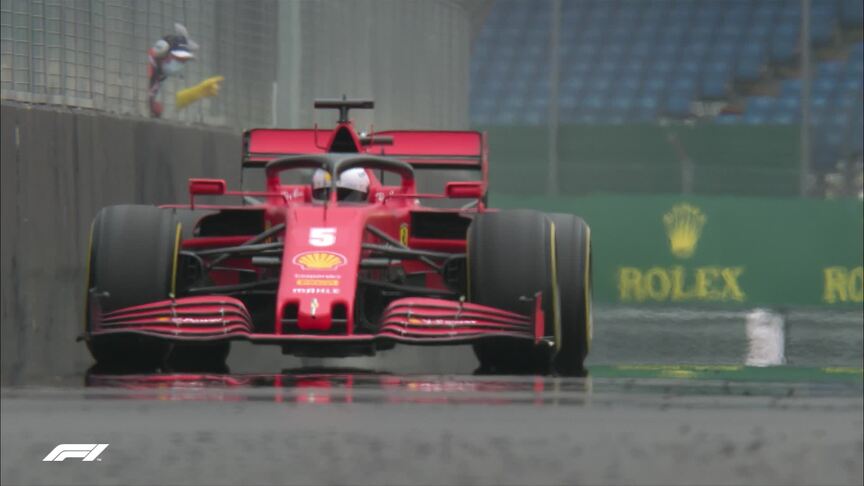 70th Anniversary GP FP2: Vettel forced to pull over with power train failure