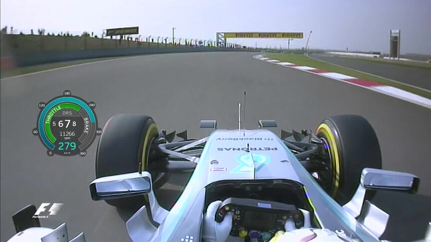 Onboard pole position lap - China